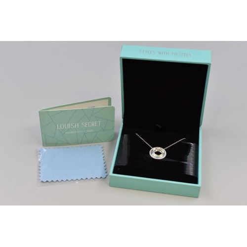 38 - Diamante Silver 925 Necklace in Presentation Box