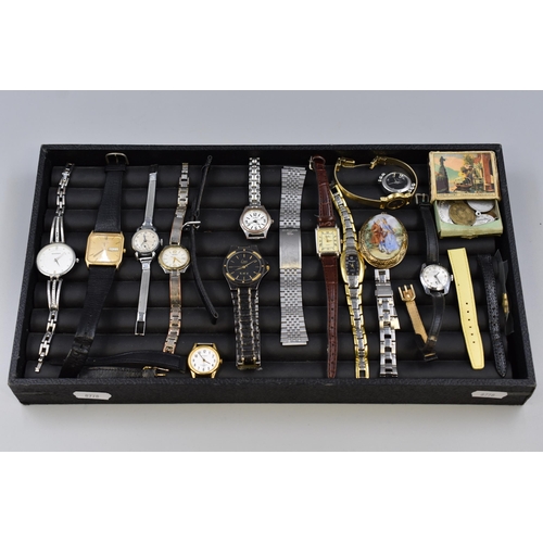 52 - Selection of Mixed Watches and Watch Straps including Sekonda, Reflex, Citron, Seiko and More