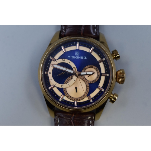 53 - D’Signez Gents Watch (Ticking at time of listing)