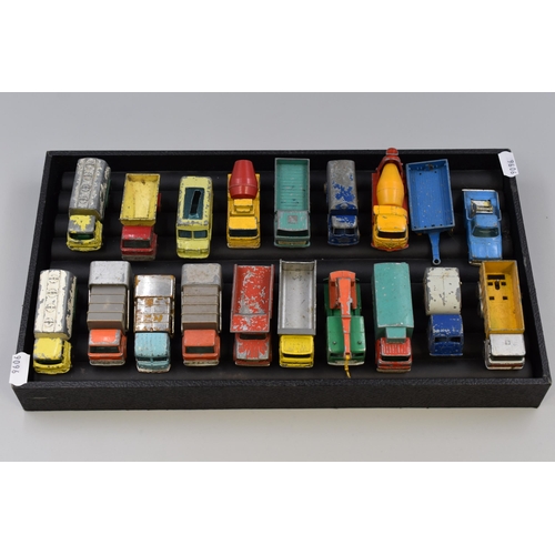 276 - Mixed Tray of Vintage Playworn Di-Cast Commercial Vehicles to include Dinky, Corgi and others