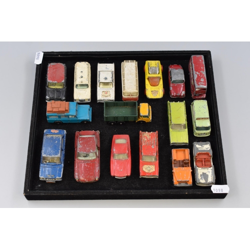 277 - Mixed Tray of Vintage Playworn Di-Cast Vehicles to include Dinky, Corgi and others .