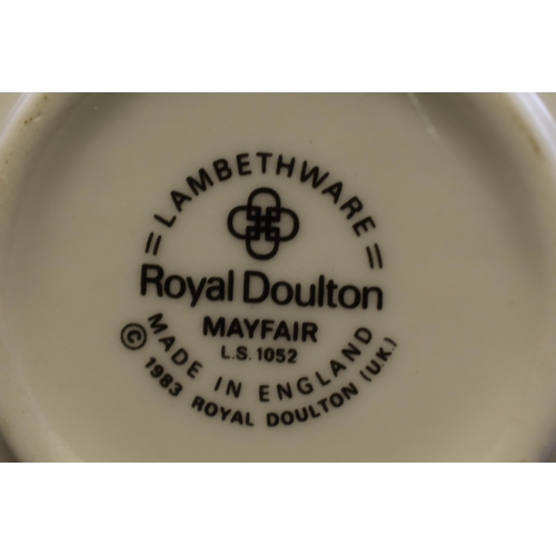 288 - Royal Doulton Lambethware Mayfair 24 Piece Tea Set