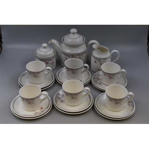 288 - Royal Doulton Lambethware Mayfair 24 Piece Tea Set