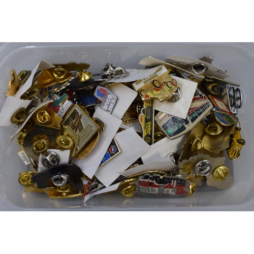 171 - Approx 70 Metal Transport Related Pin Badges