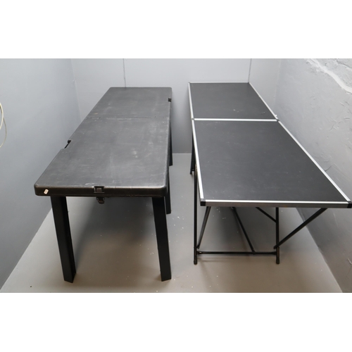 297 - Three 6ft x 2ft Folding Display Tables (Ideal for Carboot / Fairs)