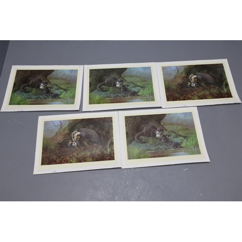 303 - Collection of Five Limited Signed C. David Johnston Fine Art Prints Stamped by The Fine Art Trade Gu... 