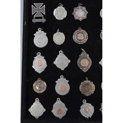 184 - Large Selection of Fob Medals including Silver