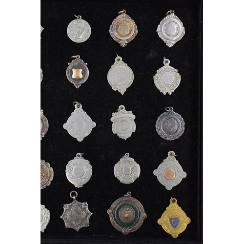 184 - Large Selection of Fob Medals including Silver