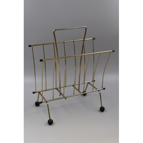 309 - 1960’s Metal Sputnik Magazine Rack