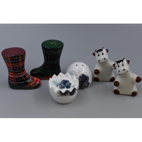 205 - Three Ceramic Salt & Pepper Sets