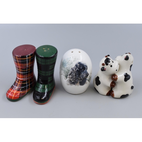 205 - Three Ceramic Salt & Pepper Sets