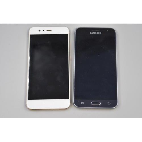 322 - Two Smart Phones Samsung and Huawei (Both Power On)