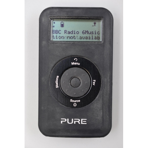 328 - A Boxed Pure 'Move 2500' Rechargeable Personal Digital and FM Radio, With Charger, Headphones and In... 