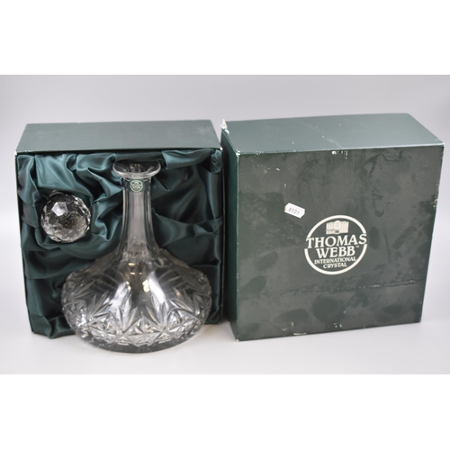 237 - Thomas Webb Crystal Decanter with Box