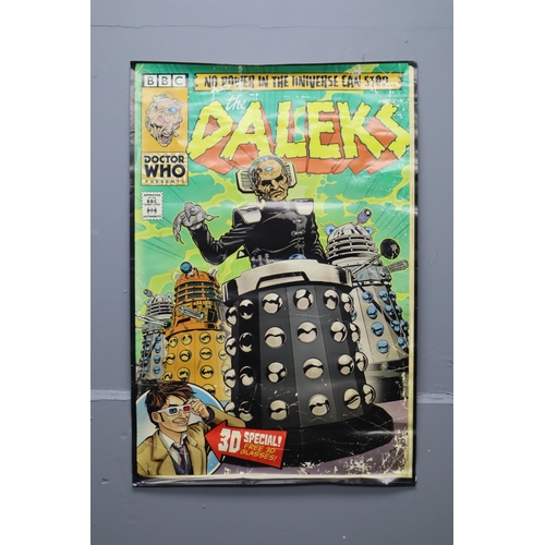 348 - A Doctor Who Daleks Comic Book Style Poster, Approx 36