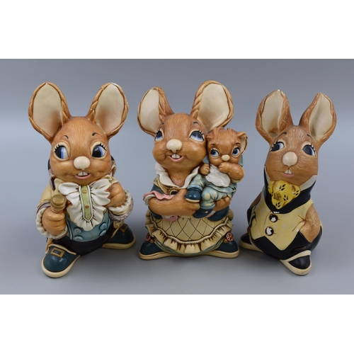 245 - Mixed Selection of Pendelfin Including Father Rabbit, Mother & Baby and Uncle Soames