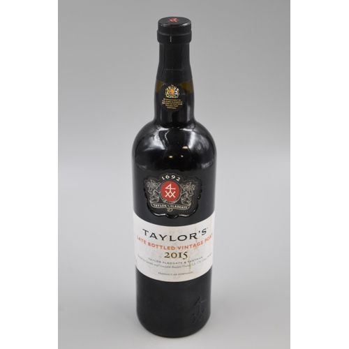 252 - Bottle of 2015 Taylors Late Bottled Vintage Port (70cl)