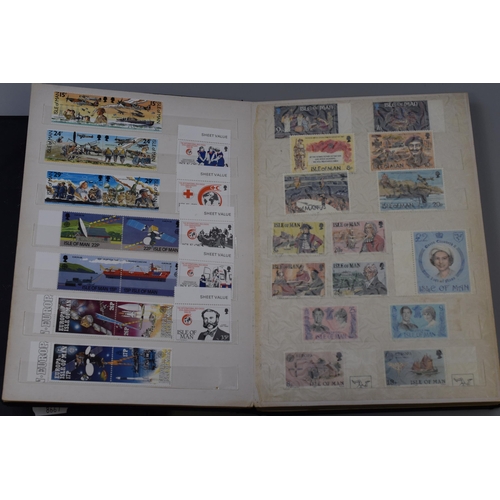 360 - Two Stamp Albums Containing a Selection of Mint and Postmarked British and Isle of Man Stamps