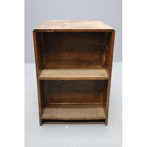 472 - A Vintage Carved Wood Bookcase Side Table. Approx 14.5