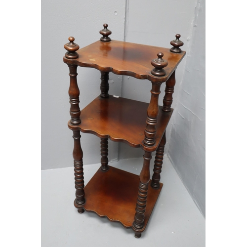 473 - Mahogany Tiered What Not Stand (26”)