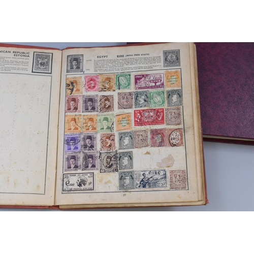 363 - Two Vintage Stamp Albums Containing a Selection of Worldwide Stamps