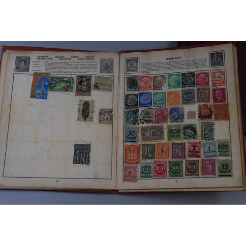 363 - Two Vintage Stamp Albums Containing a Selection of Worldwide Stamps