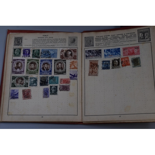 363 - Two Vintage Stamp Albums Containing a Selection of Worldwide Stamps