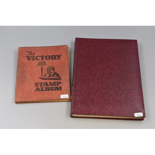 363 - Two Vintage Stamp Albums Containing a Selection of Worldwide Stamps