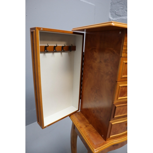 479 - A Mele & Co Wooden Jewellery Armoire, Approx 35