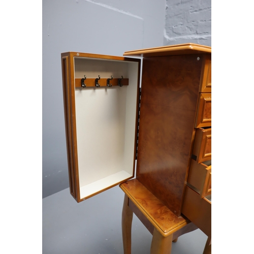 480 - A Mele & Co Wooden Jewellery Armoire, Approx 35