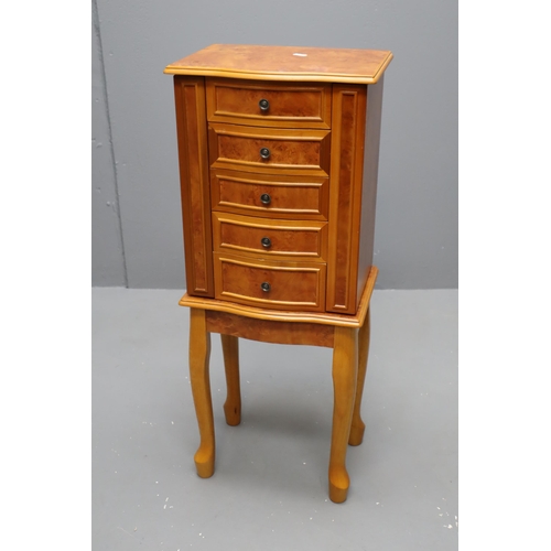 480 - A Mele & Co Wooden Jewellery Armoire, Approx 35