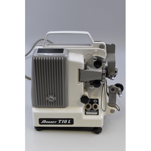 370 - A Bauer T10L Automatic 8mm Film Projector, In Box With Instructions, AF