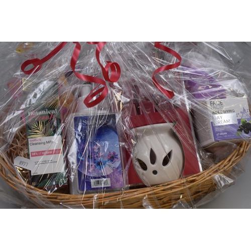 377 - Gift Basket Containing Mixed Selection of Day Cream, Wax Melts, Cleansing Cream and More