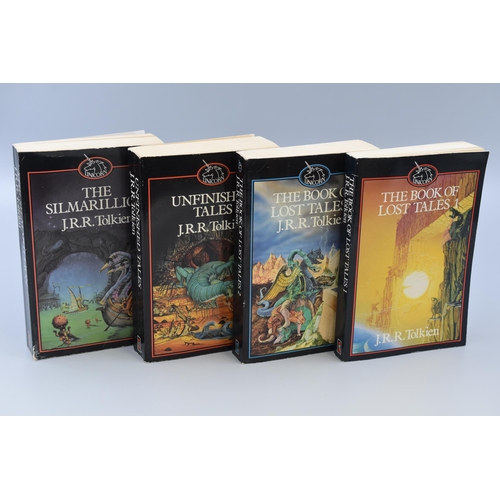 384 - Collection of Four J.R.R. Tolkien Paperback 'Fantasy' Novels to Include ' The Book of Lost Tales 1 &... 