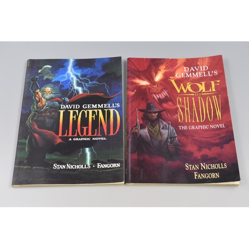 387 - Two David Gemmell Graphic Comic Books, 'Wolf in Shadow and Legend, Both Paperback