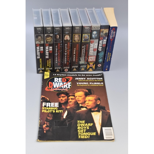 388 - Red Dwarf Collection: To Include Eight 'Red Dwarf' VCR's to Include, Red Dwarf 1 The End, Byte One, ... 