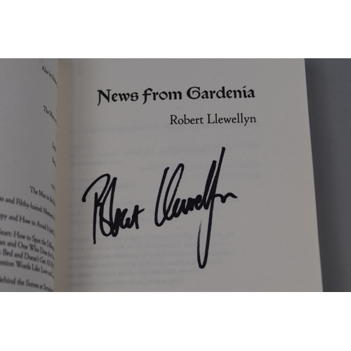 389 - Four Signed Sci-Fi Novels To Include 'News From The Squares' and 'News From Gardenia' By Robert Lewe... 