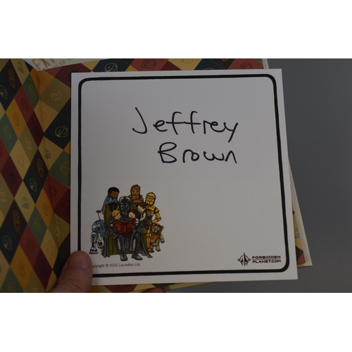 390 - Five Signed Illustrated Books To Include 'Darth Vader and Friends' By Jeffrey Brown, 'Simon's Cat; O... 