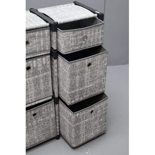 497 - Nine Drawer Fabric Storage Unit (37