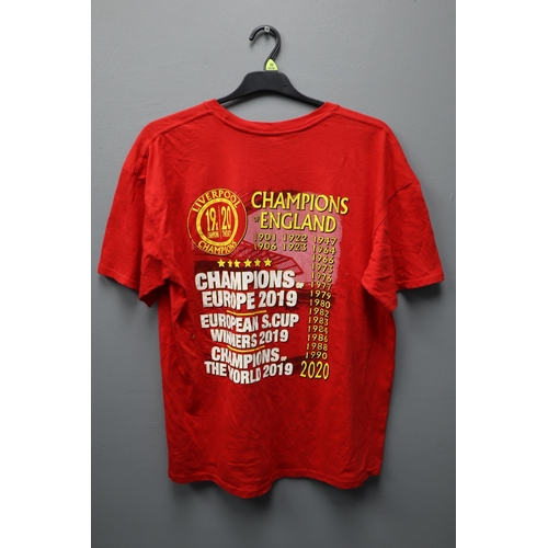 500 - Liverpool Champions of England T-Shirt size XL