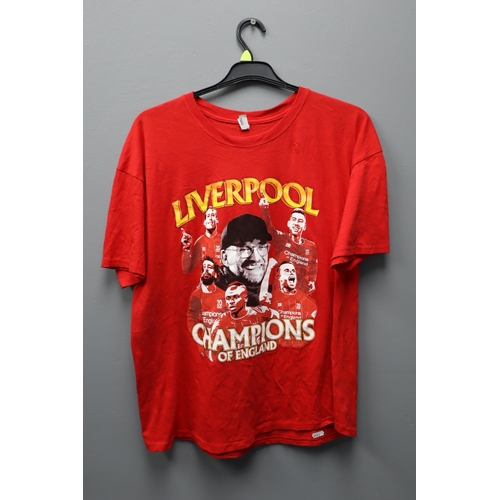 500 - Liverpool Champions of England T-Shirt size XL