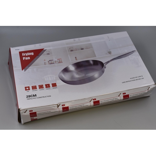 412 - As New 28cm Frying Pan in original box