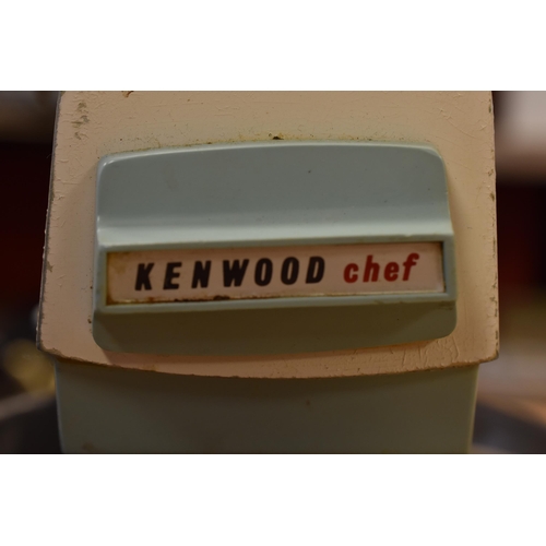 413 - A Retro Kenwood Chef Kitchen Tabletop Mixer With a Selection of Retro Pastry Cases, Powers on When T... 