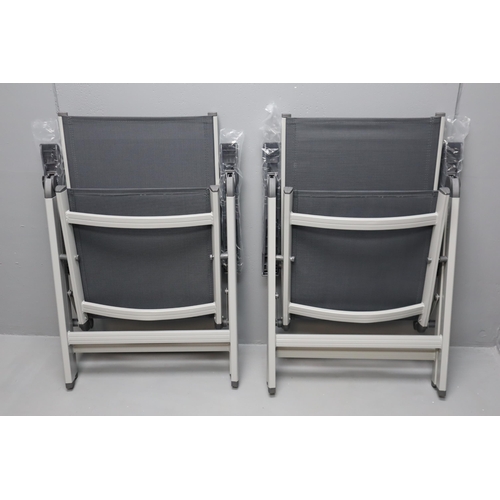 505 - A Boxed Pair of Reclining Garden Chairs, Appears New