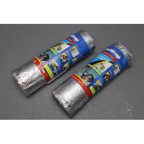 509 - Two New Rolls of Therma Wrap approx Size of each roll is 7.5mtrs by 600mm