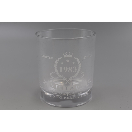 422 - New Lighten Life Limited Edition Glass Whisky Glass in Wooden Display Box