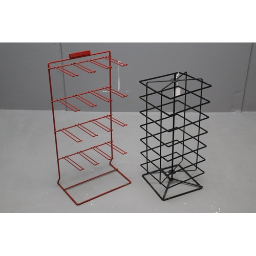 432 - Two Retro Style Shop Display Stands, Includes Jewellery Stand and Rotating Stand. Tallest Approx 26