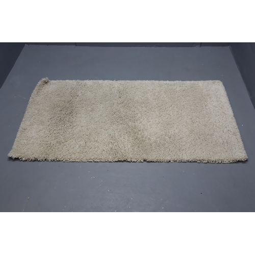 529 - Neutral Beige Coloured Rug (80cm x 150cm)