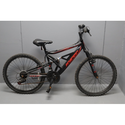 461 - Teens Hyper Shocker 24 Mountain Bike with Front and Rear suspension 18 Gears