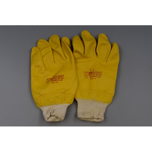 553 - Six Pairs of Size 10 Lightweight Nitrile Coated Gloves,